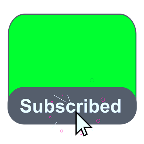 Subscribe button and bell icon Template