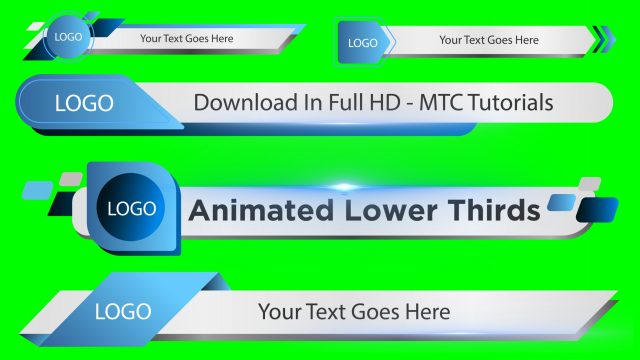 Green Screen Lower Third Download Adobe Premiere Project File