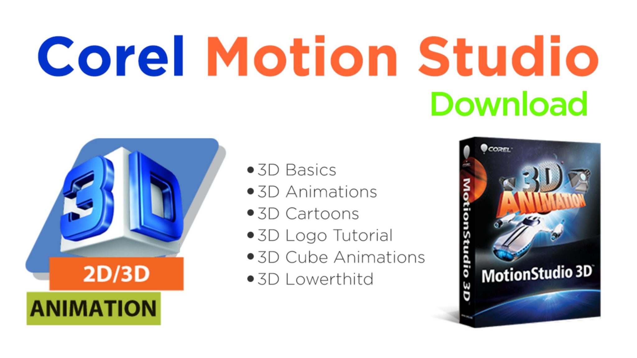 Corel motion studio download and tutorials