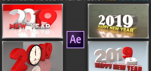 Happy New Year 2019 3D Animations Download Free Adobe After Effects Projects by mtc tutorials