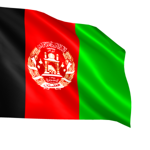 Afghanistan waving flag PNG