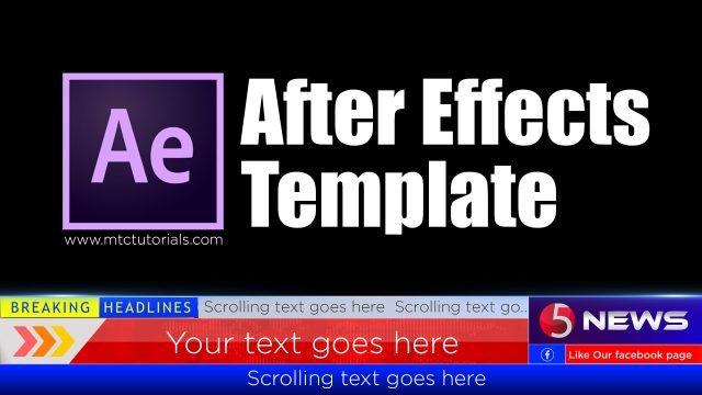 Free adobe after effects lower third for news channels template free download mtc tutorials