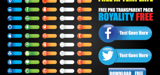 Download Social Media Icons Lower Thirds Free Adobe Illustrator Template and PNG