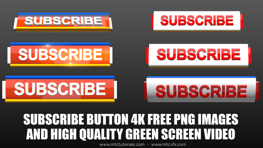Subscribe buttons full pack