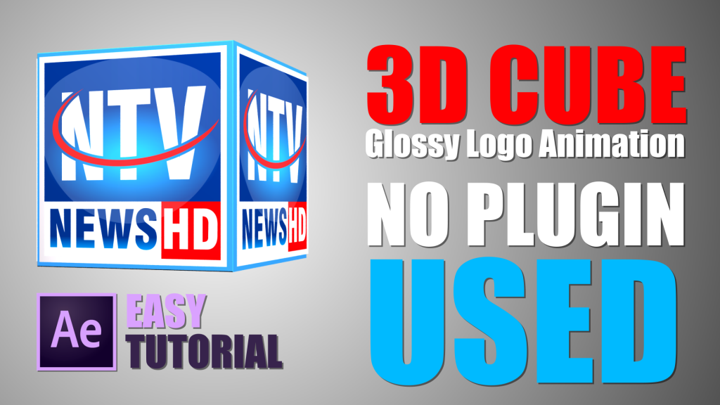 Creating Glossy Logo Animation Without Using Any Third Party Plugin - After  Effects Tutorial + Template
