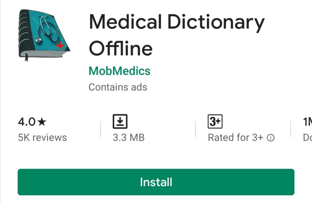 Medical Dictionary Offline free