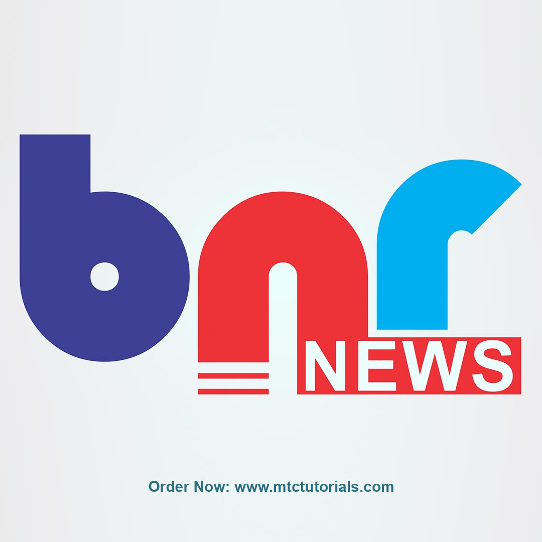 BNR News logo by mtc tutorials and mtc vfx create online logo order now