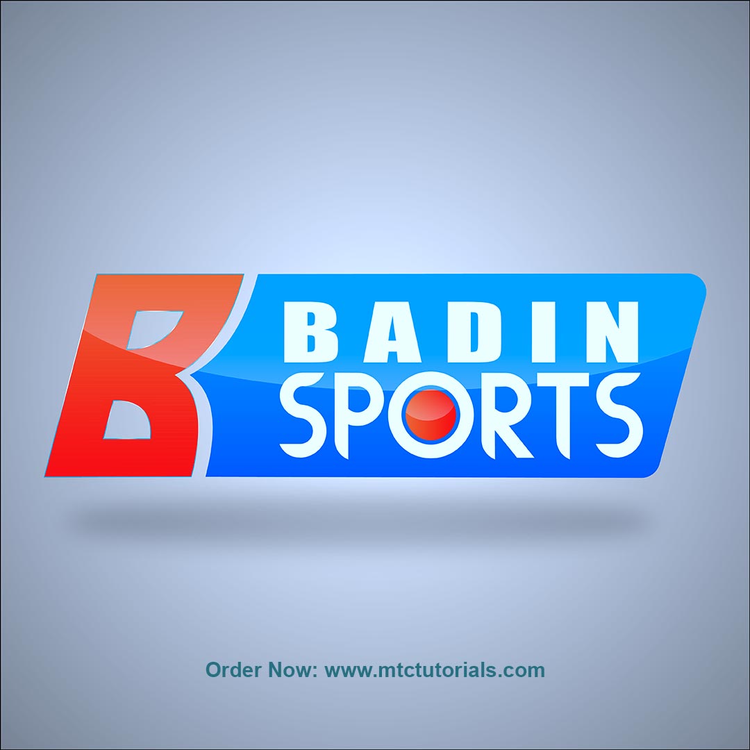 Badin Sports logo by mtc tutorials