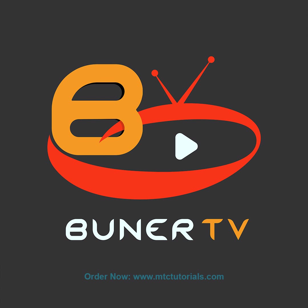 Buner tv logo design by mtc tutorials