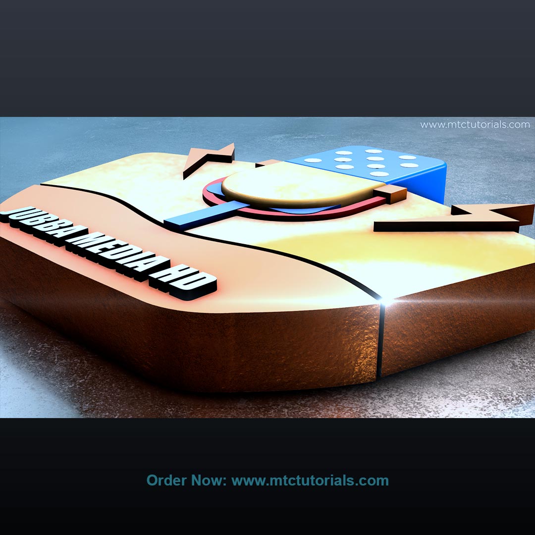 Jubba media 3d logo intro created by mtc tutorials and mtcvfx