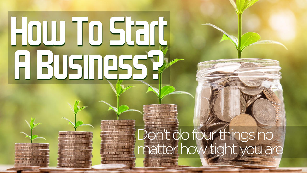 how to start a business without money