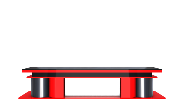 Red color news desk free png file download