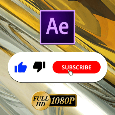 Youtube subscribe intro and buttons template 2