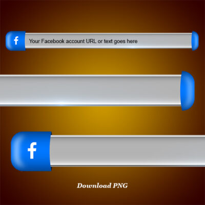 Download Facebook lower third and blank name strip free png