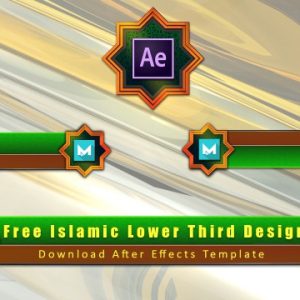 Download free islamic lower third design after effects template