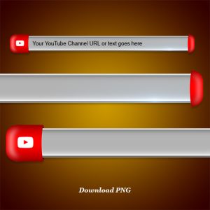 Download youtube lower third and blank name strip free png