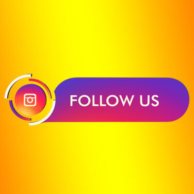 Instagram follow us strip and button
