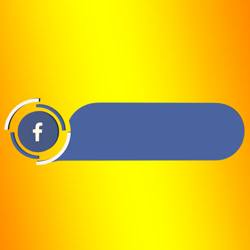 facebook lower third blank strip png