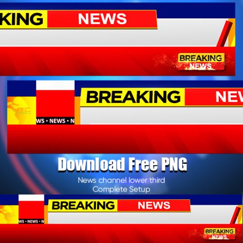 Download colorful lower third for news channel