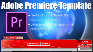 Modern News Channel Lower Third Setup Adobe Premiere Template