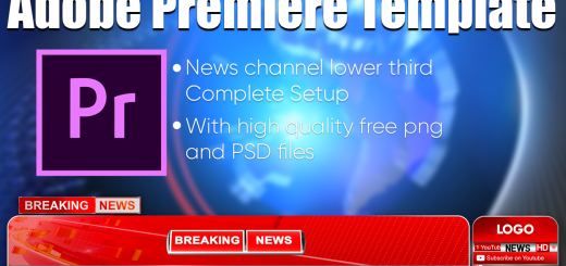 Modern News Channel Lower Third Setup Adobe Premiere Template