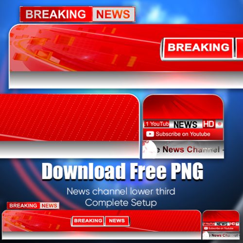 News Channel Lower third free Png file download
