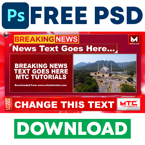 Free Breaking News Complete Setup In PSD