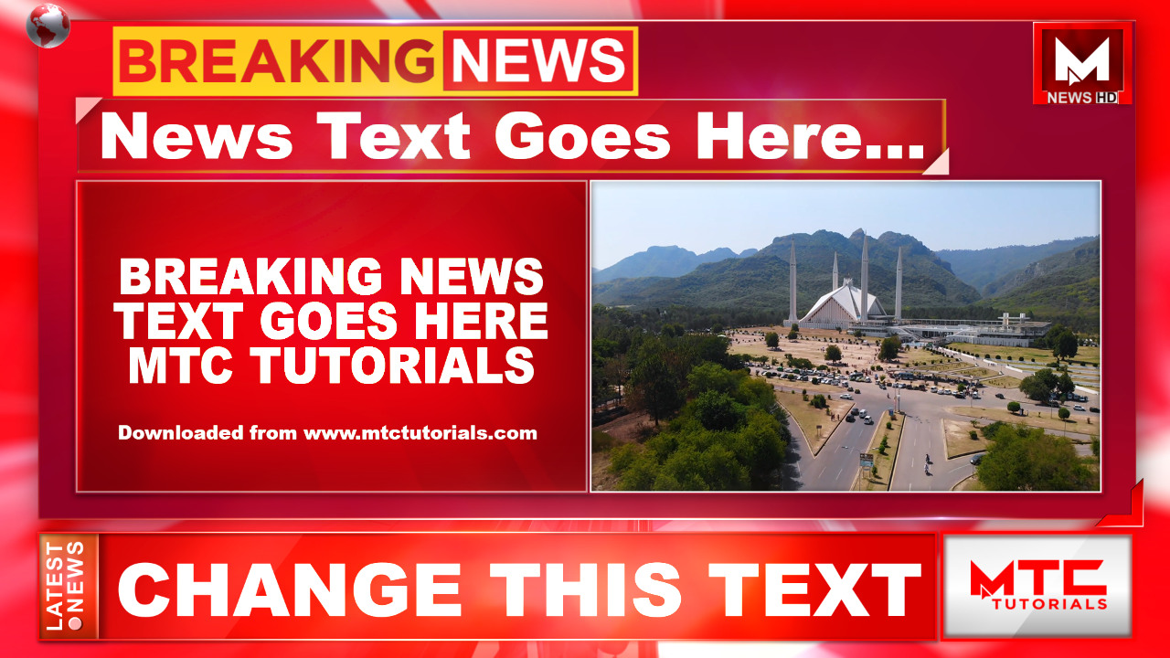 Indian style news channel setup after effects temp
