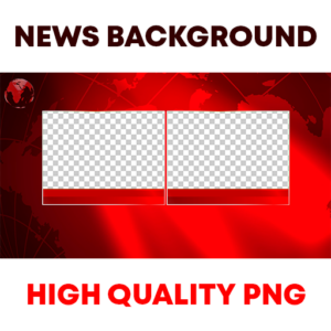 News Two frames png design in red (2)