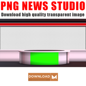 News studio 2021 PNG template