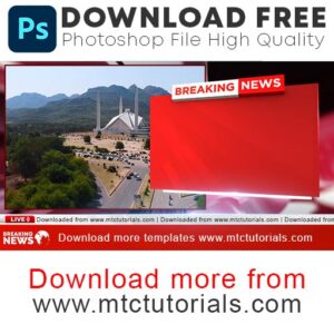 Breaking news graphics free PSD Template download 2021