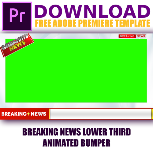 Free Adobe Premier template for YouTube News Chann