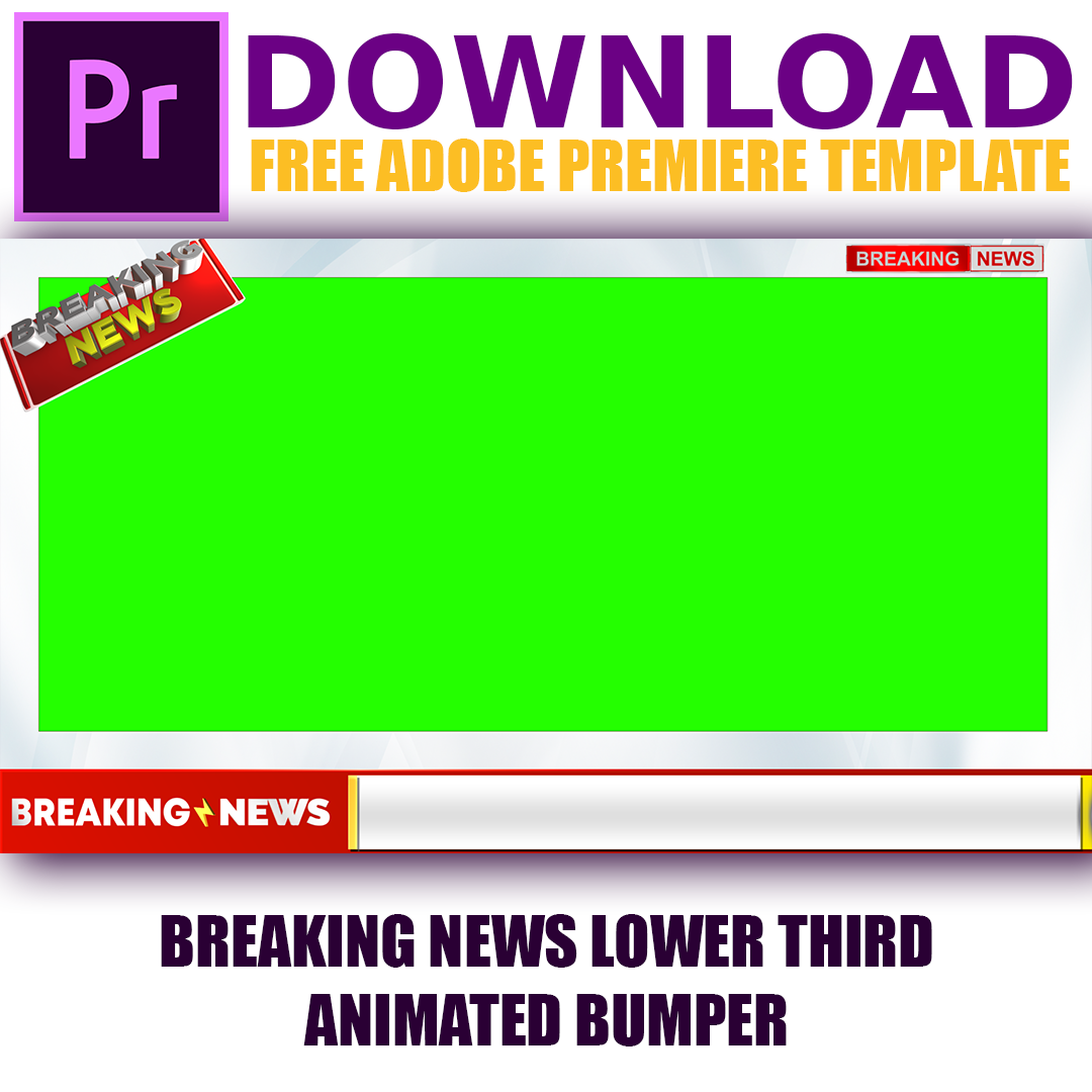 Free Adobe Premier template for YouTube News Channels - MTC TUTORIALS