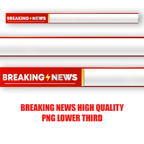 Download Breaking News Clean lower third blank high quality png by mtc tutorials