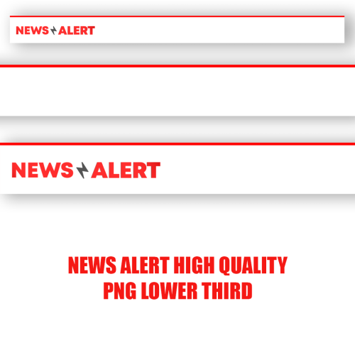 Download Clean New Alert Lower third patti in white and red color by mtc tutorials