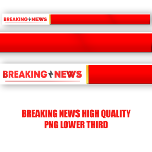 High Quality Clean Breaking News lower third design