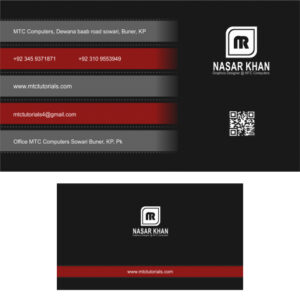 Black color free business card template