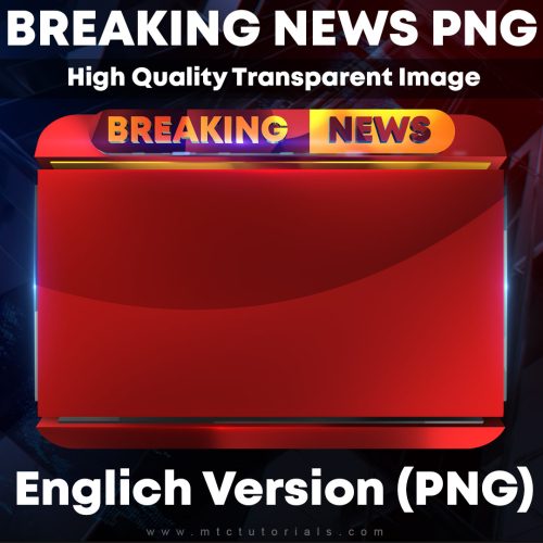 PNG Breaking news bumper english version by mtc tutorials
