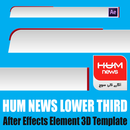 Hum News Lower third free Adobe After Effects Template mtc tutorials