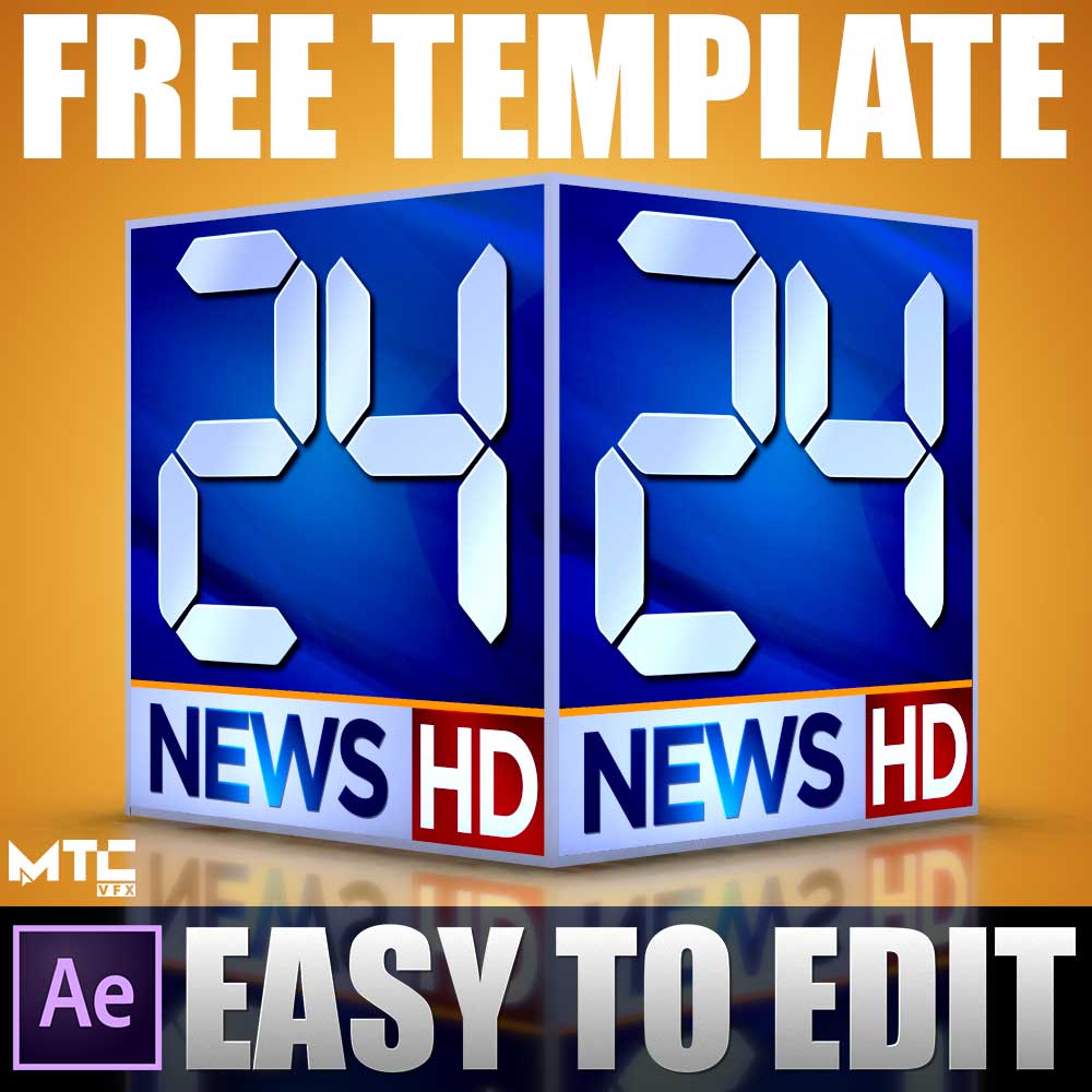3D Rotating News Logo | Ae Template - MTC TUTORIALS
