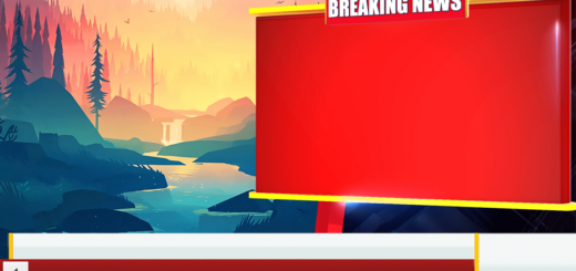 New Breaking News 3D Bumper PNG Template