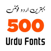 500 Urdu fonts
