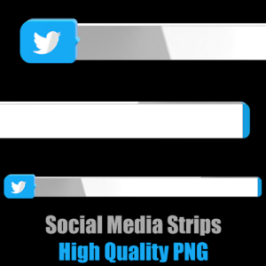 Twitter lower third high quality png image