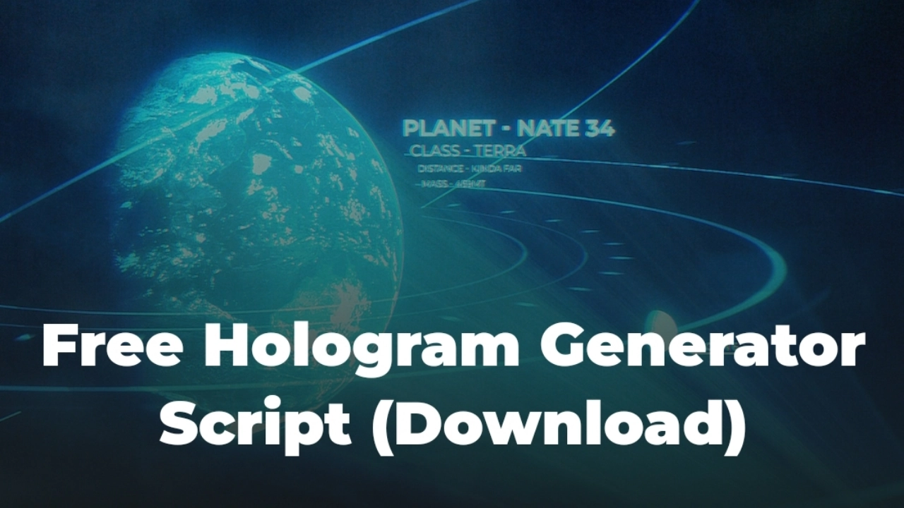 Free Hologram Generator Script
