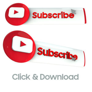 YouTube 3D Subscribe Buttons High Quality PNG