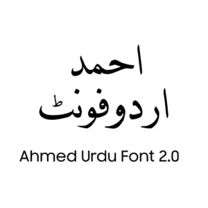 Ahmed Urdu Font free download
