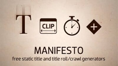 Manifesto is a free add-on that gives you some powerful options for displaying titles onscreen.