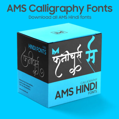 All AMS Hindi Stylish Fonts Pack free download
