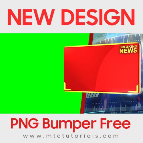New design breaking news png template