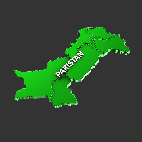 Download pakistan map 3d model obj